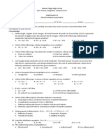 Math 8 3rd Grading Exam (Repaired)