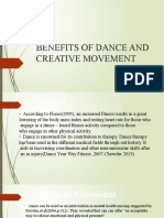 Benefits of Dance and Creative Movement