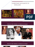 The Parliamentary Monarchy in England