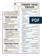 Present Tenses Worksheet