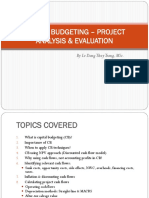 Lecture 6-Capital Budgeting - Project Analysis & Evaluation