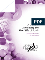 Calculating Shelf Life of Foods