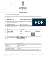 Safconuts GST Registration Certificate