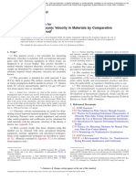 Measuring Ultrasonic Velocity in Materials by Comparative Pulse-Echo Method