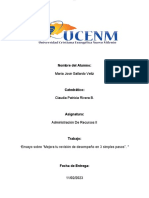 Ensayo Mejorar Tu Revision de Desempeño en 3 Simples Pasos