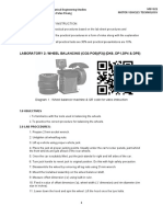 Lab Sheet - Wheel Balancing