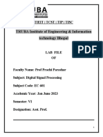 Lab Course File EC 601 DSP