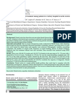 Dental Caries - Its Sequelae and Treatment Among Patients in A Tertiary Hospital in North-Western Nigeria-A Retrospective Study