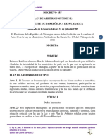 Decreto 455 Plan de Arbitrios Municipal 1