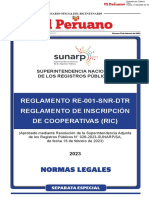 Reglamento de Inscripción de Cooperativas (RIC)