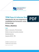 Adaptación de Los Contenidos de La Asignatura de Física y Química A Una Modalidad de Formación Mixta (B-Learning)