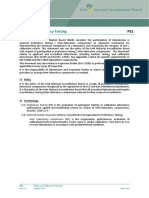 Policy On Proficiency Testing PDF 3 Pages 60KB