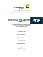 Effectiveness of The Digital Marketing Strategy of Puregold Supermarket Correlates With The Customer Satisfaction Finalized