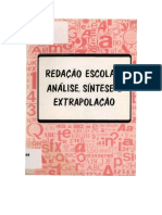 Redação Escolar: Análise, Síntese e Extrapolação