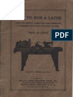 South Bend How To Run A Metal Lathe