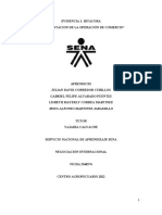 Evidencia 1 Bitácora "Documentación de La Operación de Comercio"