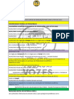 Calendário UFPE DCE