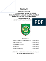 MAKALAH KELOMPOK 4 AKHLAQ TASAWUF (Pembagian Ilmu Tasawuf Dan Faktor2 Latar Belakangnya