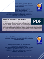 E - 16 de JULIO - Modalidades y Tipos de Educación