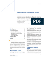 Physiopathologie de L Éruption Dentaire