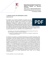 Acto Administrativo, Secretaría de Relaciones Exteriores