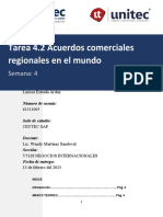 Tarea 4.2 Acuerdos Comerciales Regionales en El Mundo