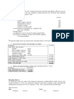 Prelim Audit of Cash - Practice Set