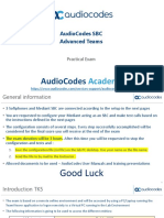 SBC Advanced Teams Practical Exam Dec 2022