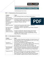 UGC NET Enviromantal Sciences Syllabus