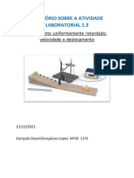 Trabalho de FQ - Atividade Laboratorial 1.3