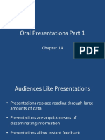 Oral Presentations