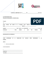 Formato Apoyo Licencia de Conducir 2023