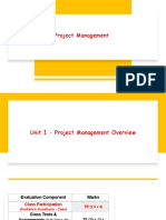 Unit I - Project Management