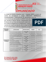 COMUNICADO