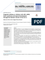 Pragmatic Abilities in Children With ASD, ADHD, Down Syndrome and Typical Development Trough The Galician Version of The CCC-2