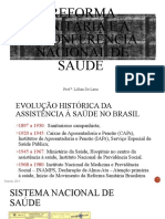 Reforma Sanitária e A 8 Conferência Nacional de Saúde