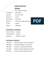 Curriculum Vitae Elcy