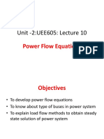 UEE605 Lect 10 Power Flow Equations