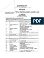 1 Schedule of Insecticides