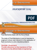 Hydraulics Lecture Part I (Introduction)