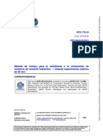 INTE 06-02-20-2012 M+®todo de Ensayo para La Resistencia A La Compresi+ N de Morteros de Cemento Hidr+íulico - Usando Especimenes C+ Bicos de 50 MM