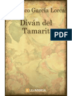 Divan Del Tamarit-Garcia Lorca Federico