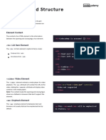 Learn HTML - Elements and Structure Cheatsheet - Codecademy