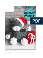 Black Crochet Cat Amigurumi PDF Free Pattern