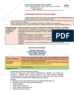 Proyecto Disciplinario Tecer Año Basico 2022