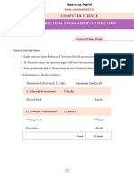 Namma Kalvi 12th Computer Science Practical Work Book em 215156