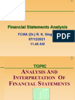 Analysis and Interpretation of Financial