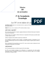 3 Secundaria 09 Nov TECNOLOGA