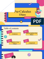 Pre Calculus Ellipse