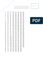 Numbering Sheets (1-300)